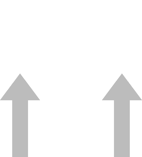 Grey and white arrows pointing upwards